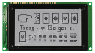 160x80; 100x54x14.6; FSTN Positive; Black; Transflective; 6:00; IC RA6963; Interface 8080; White LED BL; -20°C~+70°C