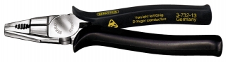 Combination pliers with wire cutter,165mm,conducti