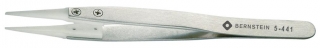 "Delrin" tips tweezers, 125 mm, rounded tips 1,5 mm width