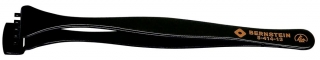 Wafer tweezers, 130 mm, with graduated lower paddle and 5 teeth, with ESD-coating
