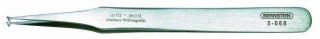 SMD tweezers, 120 mm, tip angled, 1,6 mm width