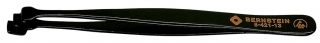 Wafer tweezers, 130 mm, with graduated lower paddle and no teeth, with ESD-coating