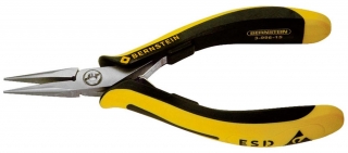 Snipe nose pliers TECHNICline, 140 mm, extremely slim, dissipative bicoloured hand guard