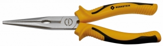 Telephone pliers, 200 mm, oval-pointed, with wire cutter, bicoloured hand guard