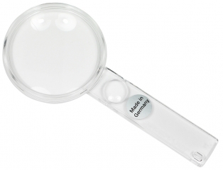 Plastic magnifying glass, 45 mm O, 3,25 x