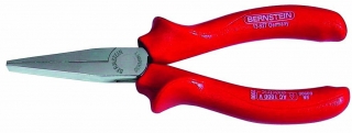 * Flat nose pliers, 160 mm, safety insulation