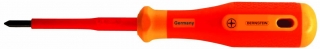 Cross-recess screwdriver, size 3, blade length 150 mm, bicoloured saftey insulation