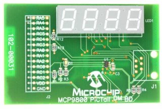 MCP9800 Temperature Sensor Demo Board