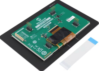 MPU32-LVDS-DISPLAY-WVGA; 5" LVDS WVGA 800x480 Display Module with maXTouch®; Compatible with Microchip SAM9X75 MCU with LVDS display interface